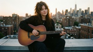 Rooftop Guitar Sunset