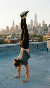 Rooftop Handstand