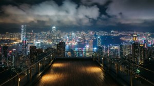 Rooftop Night Panorama