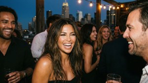 Rooftop Party Candid