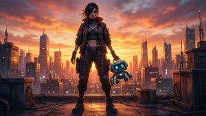 Rooftop Raze Sunset