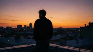 Rooftop Silhouette Dusk