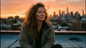 Rooftop Sunset Contemplation