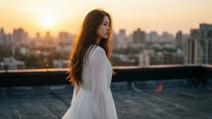 Rooftop Sunset Glow