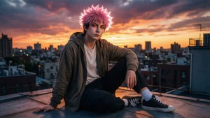 Rooftop Sunset Glow