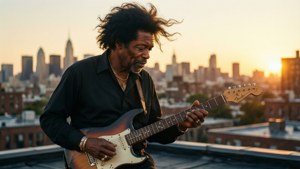 Rooftop Sunset Guitar