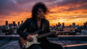 Rooftop Sunset Guitar