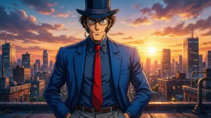 Rooftop Sunset Lupin