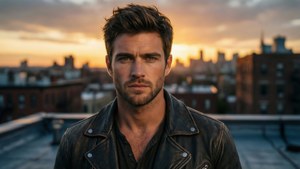 Rooftop Sunset Portrait