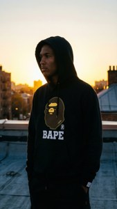 Rooftop Sunset Silhouette