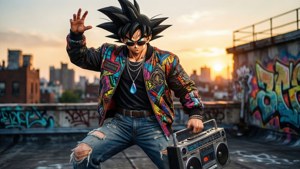 Rooftop Swag Goku
