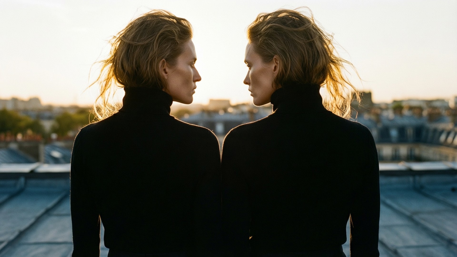 Rooftop Turtleneck Duo by Wallpapers.art Studio