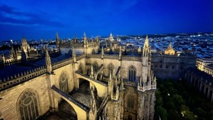 Rooftop View Blue Hour