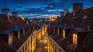 Rooftops at Twilight