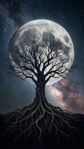 Root Tree Moon