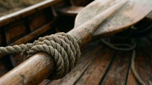 Rope-Wrapped Oar Handle