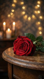 Rose and Candles