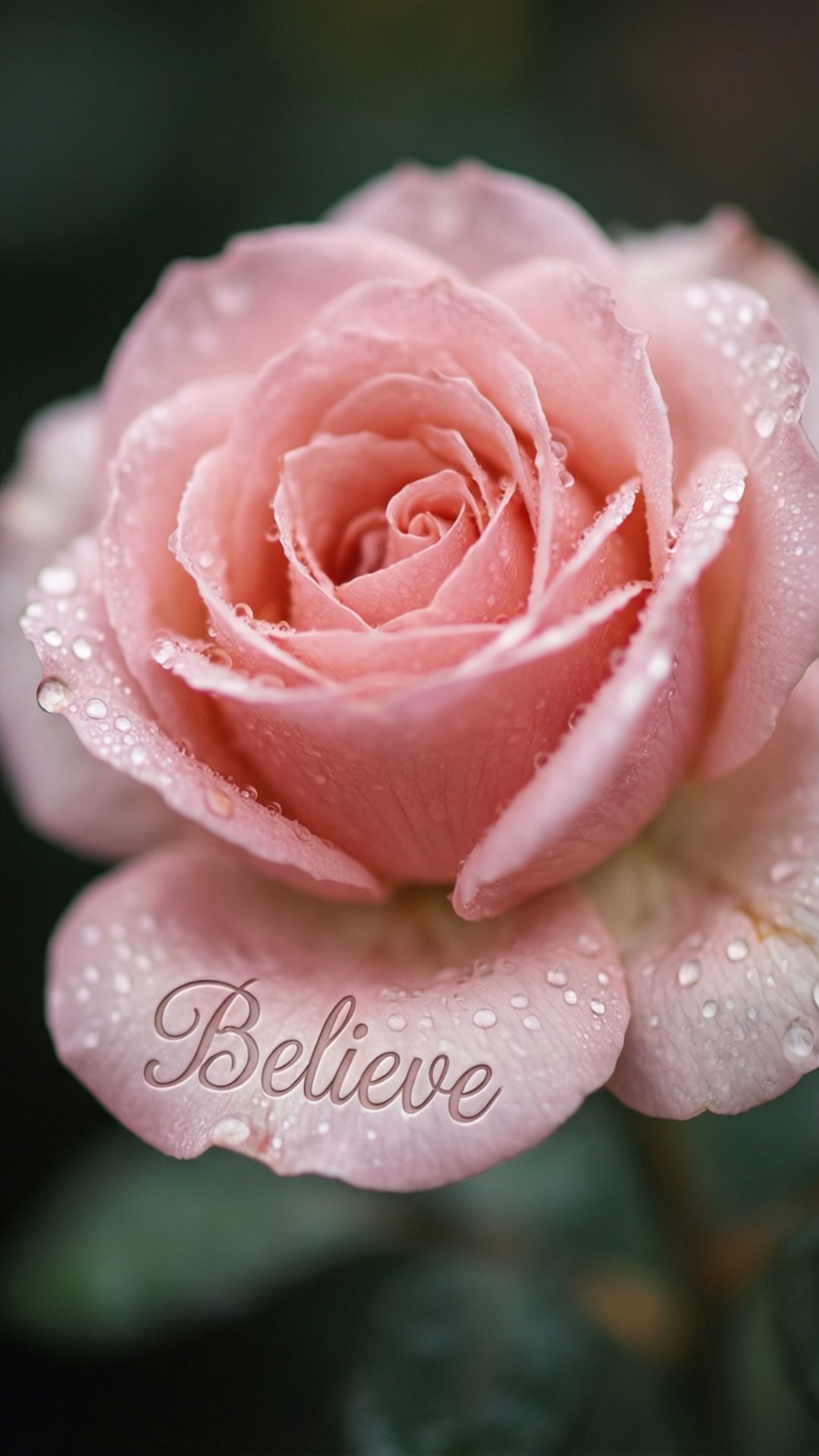 Rose Believe Dew by Wallpapers.art Studio