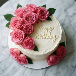 Rose Cake Birthday