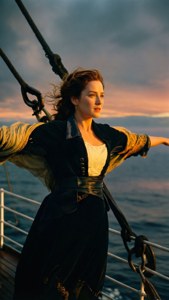 Rose Flying at the Bow