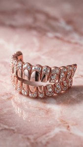 Rose Gold Bling Grillz