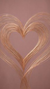 Rose Gold Heart Lines