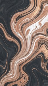 Rose Gold Marble Swirls