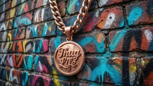 Rose Gold on Brick