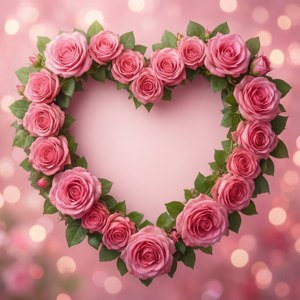 Rose Heart Frame