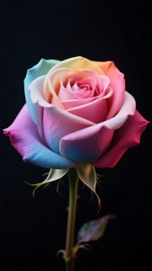 Rose in Flag Colors