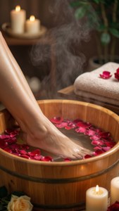 Rose Petal Foot Spa