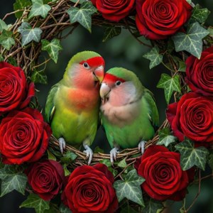Rose Wreath Love