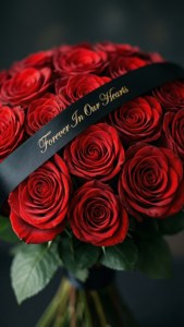 Roses and Ribbon Tribute