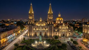 Rotonda and Cathedral Night