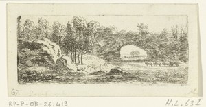 Rotslandschap met natuurlijke brug
