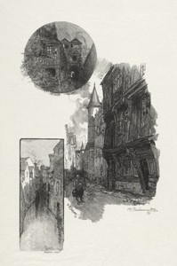 Rouen Illustré:  Cour de L'Albane; Rue Saint Romain; L'aubette Rue Armand - Carrel
