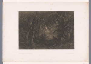 Rovers wachten in hinderlaag op een koets in het bos