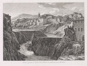 Rovine cagionate in Tivoli, dall'escrescenza dell'Aniene (Tivoli Damaged by the Flood of the River Aniene)