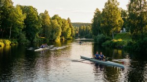 Rowing on Drammen River