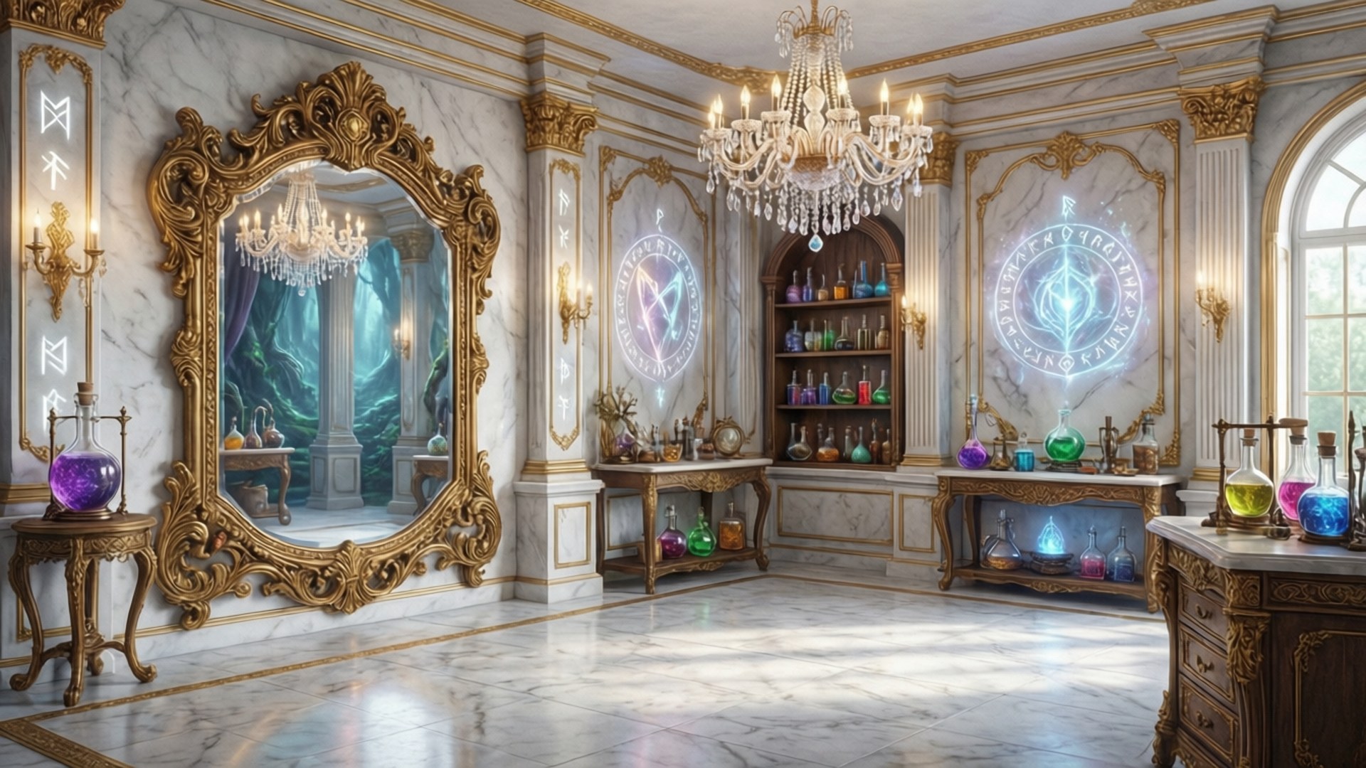 Royal Alchemist's Lab by Wallpapers.art Studio