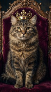Royal Cat Portrait