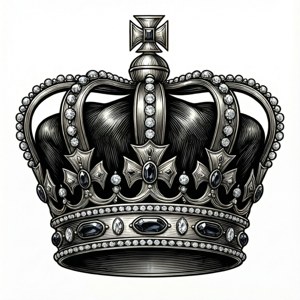 Royal Crown Line Art