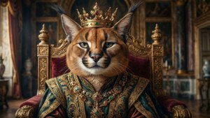 Royal Floppa on Throne