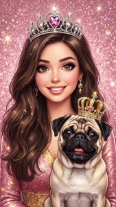 Royal Fur Mama Pug