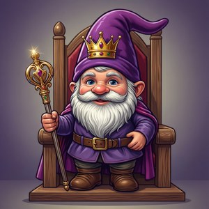 Royal Gnome with Crown