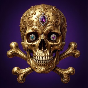 Royal Gold Skull