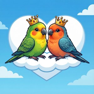Royal Lovebird Cartoon