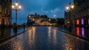 Royal Mile Under Rain
