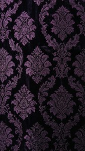 Royal Purple Velvet Damask