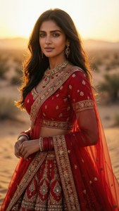Royal Red Lehenga Kriti Sanon
